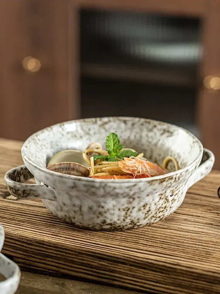 Retro Ceramic Noodle Bowl