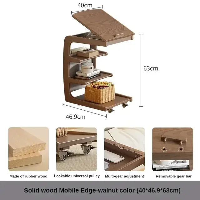 Portable Wood Storage Table