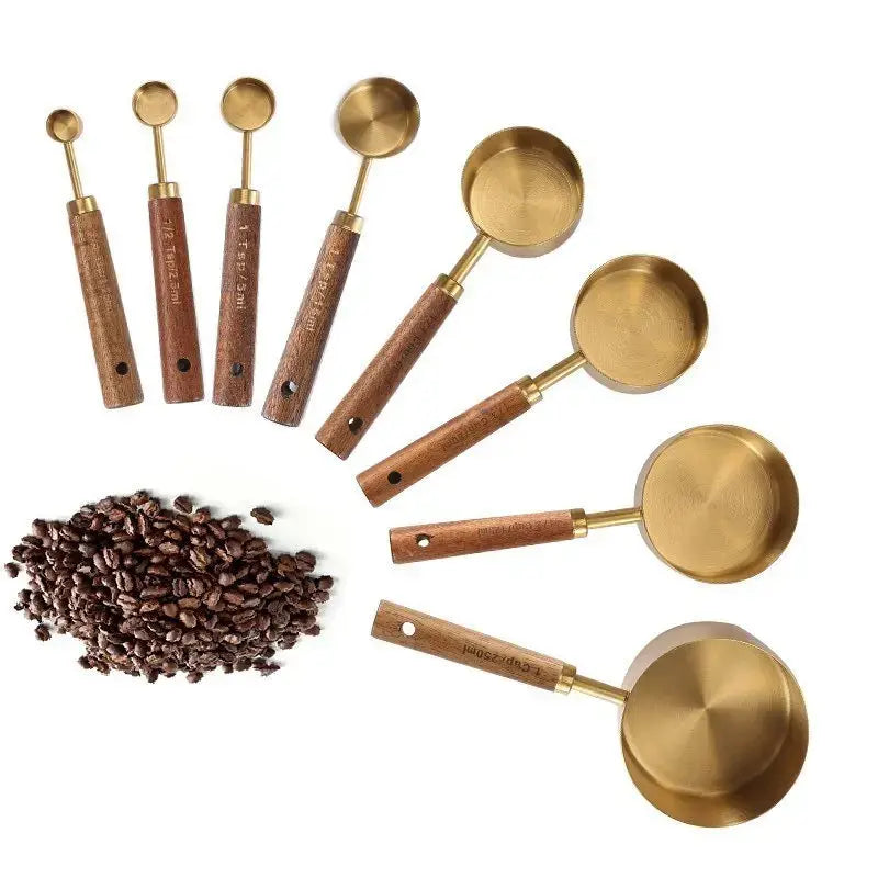 Wooden Handle Measuring Spoon Set