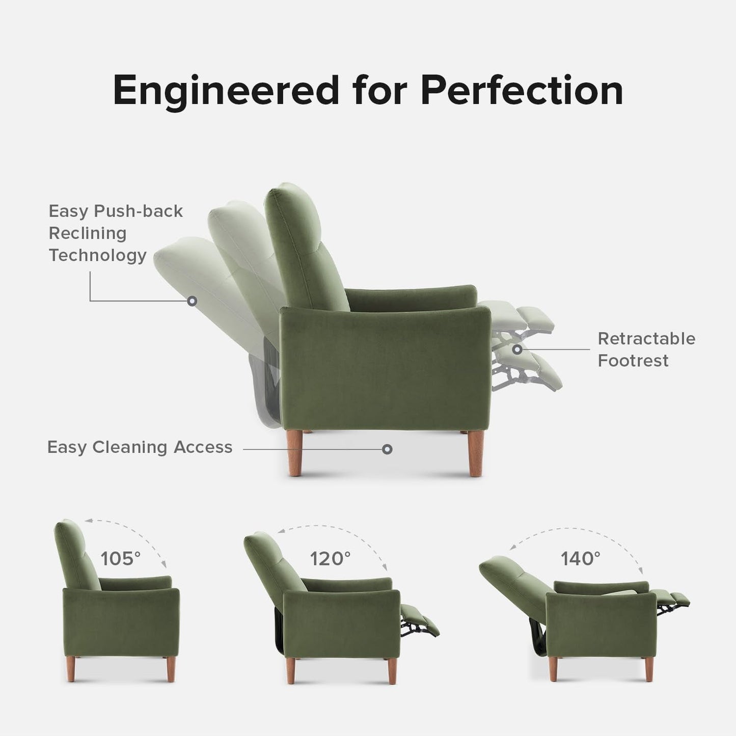 Arthur Mid-Century Recliner