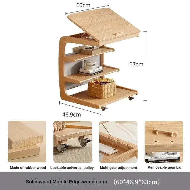 Portable Wood Storage Table