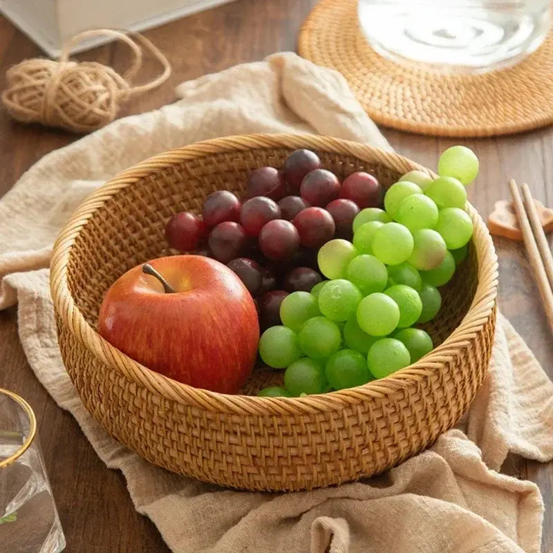 Handwoven Rattan Bowl