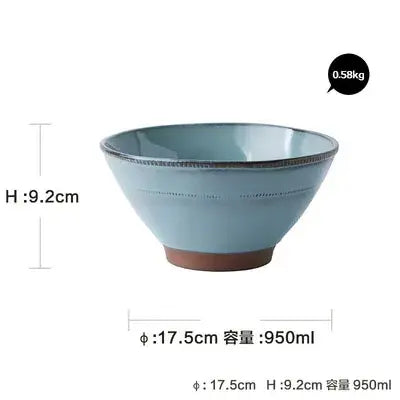 Large Ceramic Deep Bowl