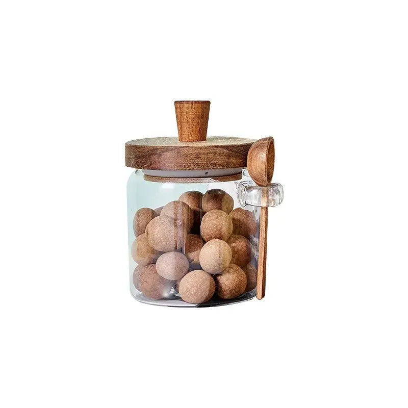 Sealed Glass & Wood Top Jars