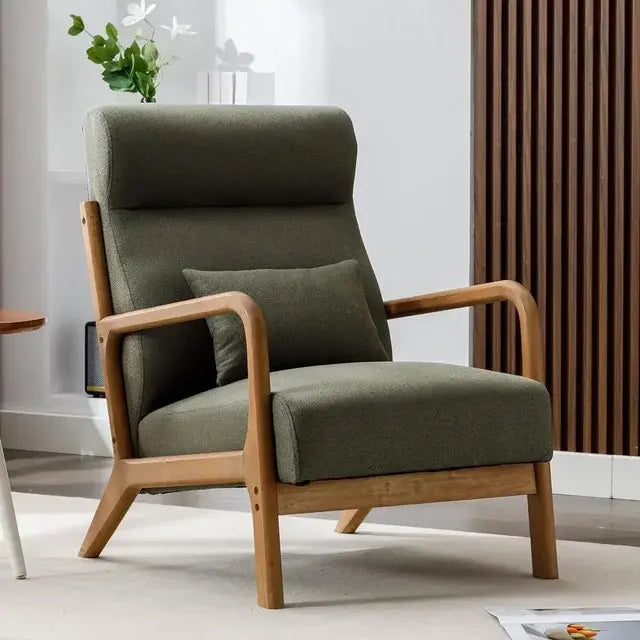 ANJHOME Mid-Century Lounge Chair Forest Green