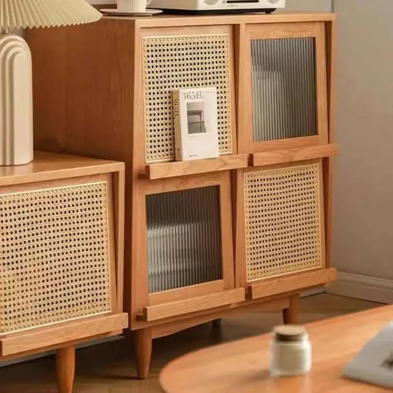 Solid Wood Storage Cabinet Display