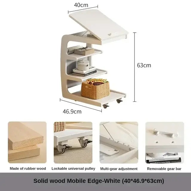 Portable Wood Storage Table