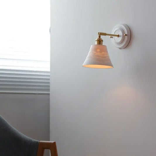 Cream Ceramic Wall Lamp