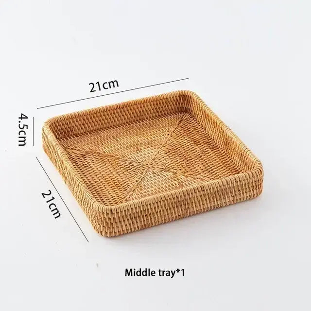 Handwoven Rattan Tray