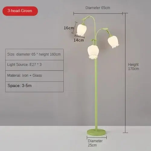 Floor Lamp Bell Orchid