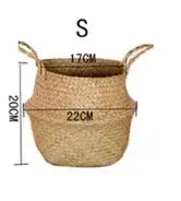 Natural Wicker Planter Basket