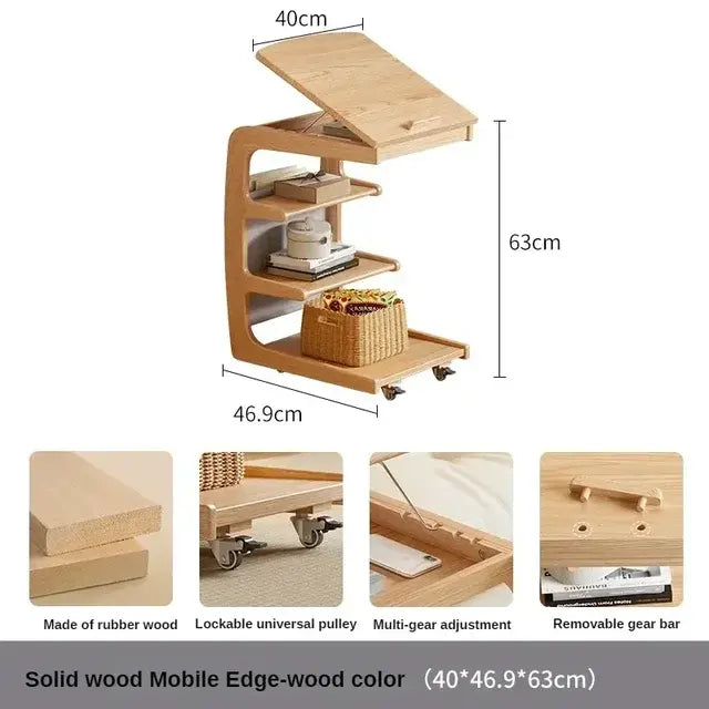 Portable Wood Storage Table