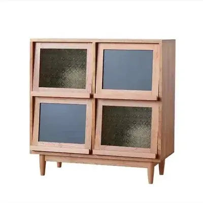 Solid Wood Storage Cabinet Display