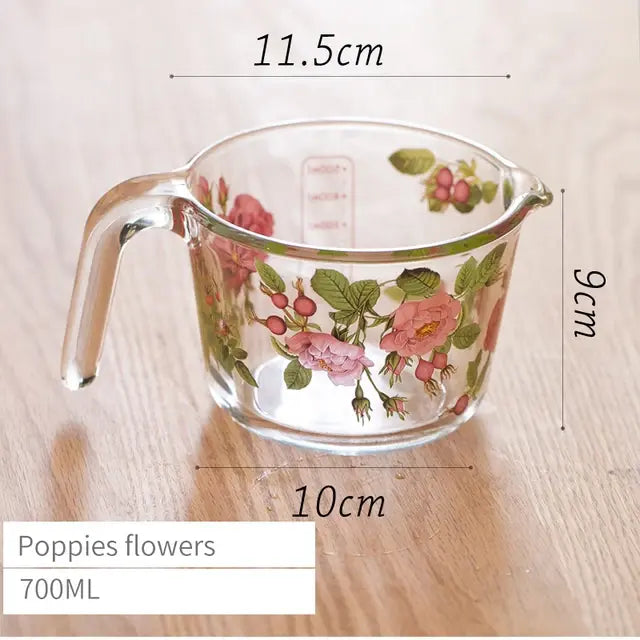 Garden Glass Measuring Cups