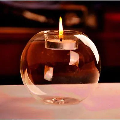 Glass Globe Candlestick