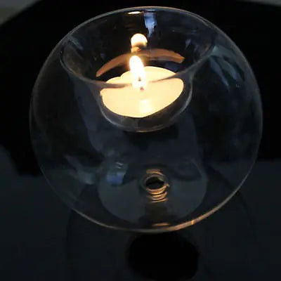 Glass Globe Candlestick